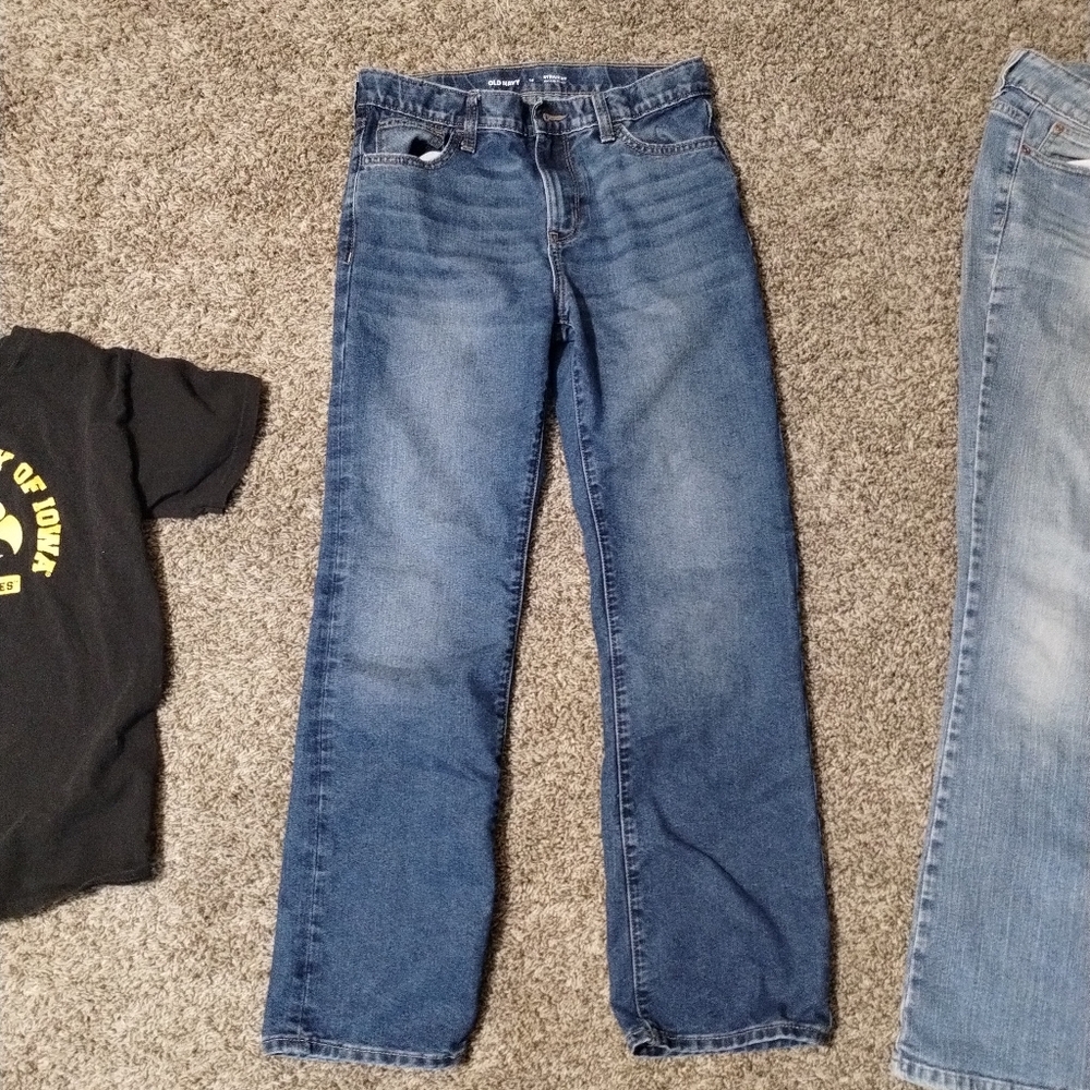 Straight leg boys jeans sz 14